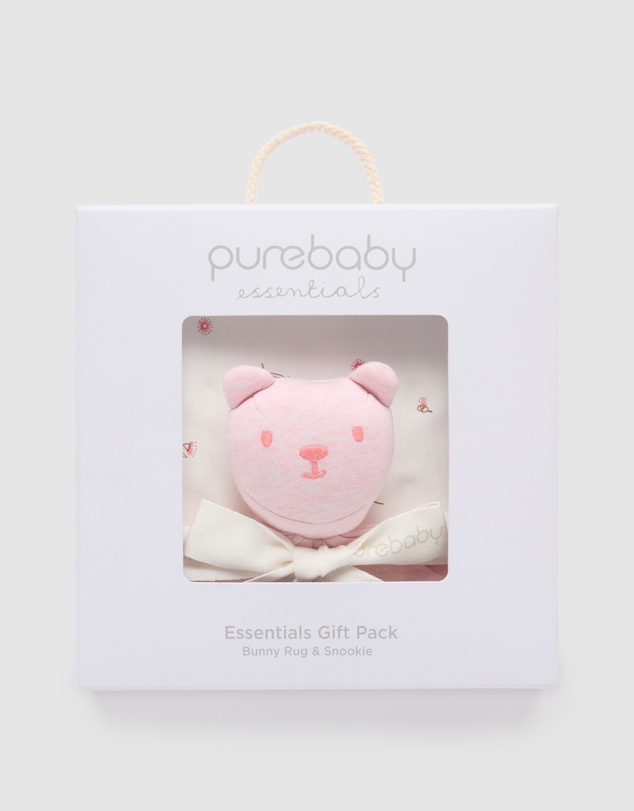 Purebaby - Bunny Rug  & Snookie Gift Pack-Babies