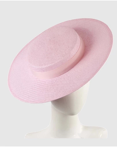Max Alexander - Pink Boater Hat