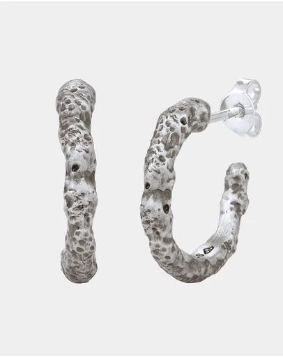 Haze & Glory - ICONIC EXCLUSIVE - Earrings Ultimate Hoop Stud Men 925 Sterling Silver