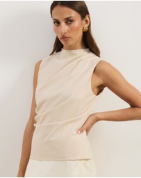 Atmos&Here - Veya Sleeveless Draped Top