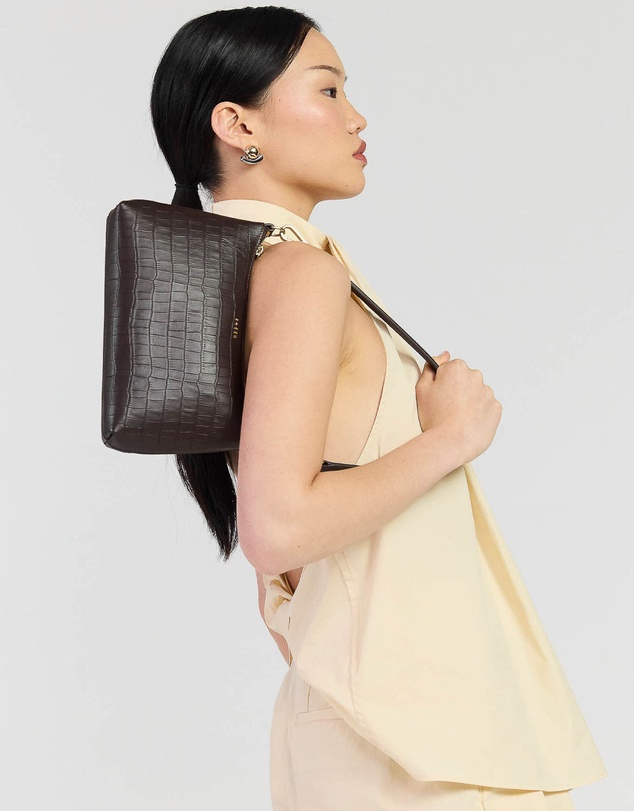 SABEN - Haven Shoulder Bag Cacao Croc