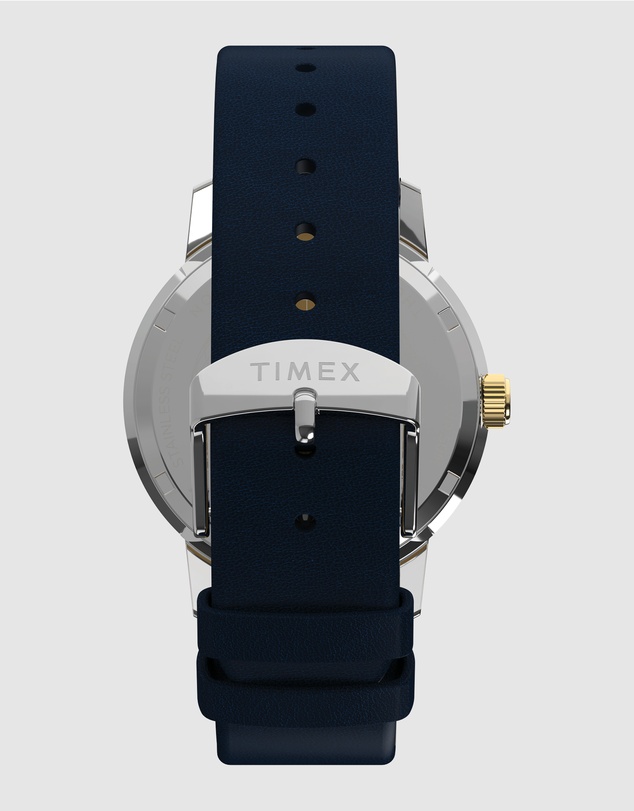 TIMEX - Marlin® Quartz GMT 40mm Leather Strap Watch