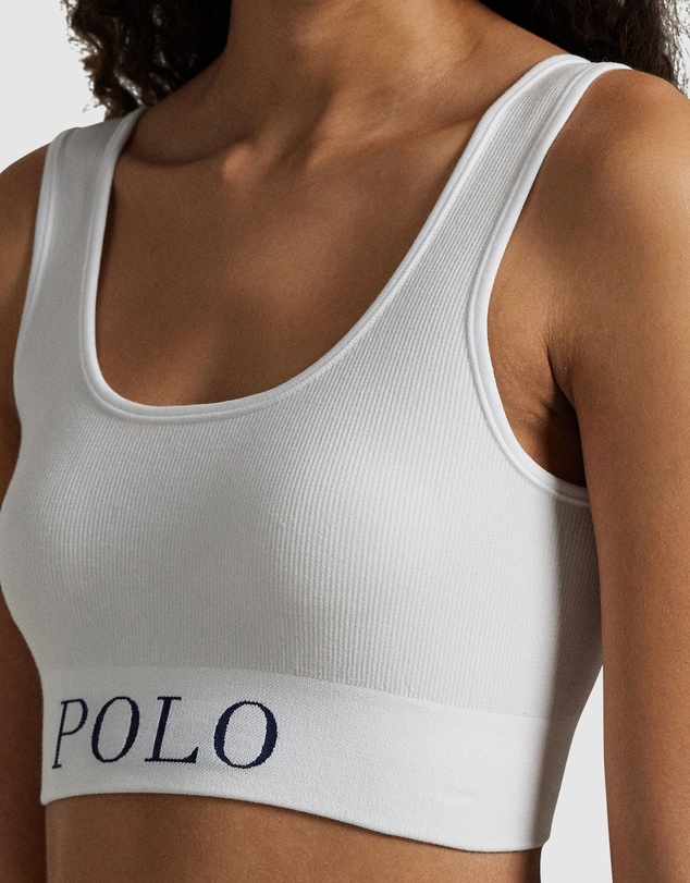Polo Ralph Lauren - Ribbed Wireless Cropped Tank Top Bra