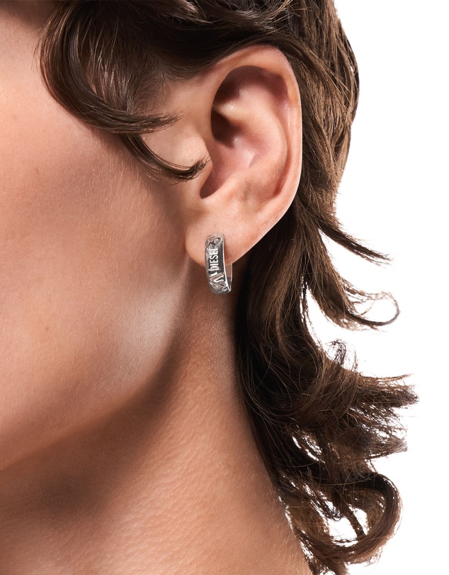 Diesel - Diesel Font Silver Earring