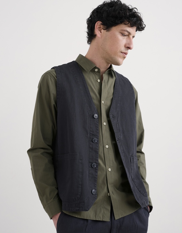 Seasalt - Seasalt Cornwall Navy Tollgate Waistcoat