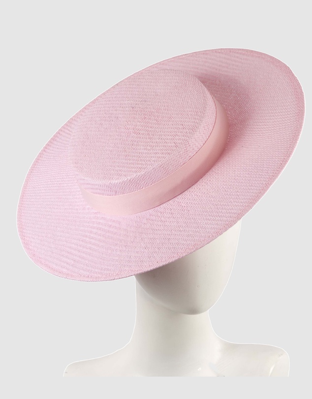 Max Alexander - Pink Boater Hat
