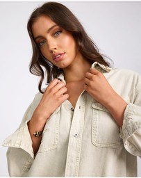 ONE TEASPOON - Everyday Denim Shirt - Antique White
