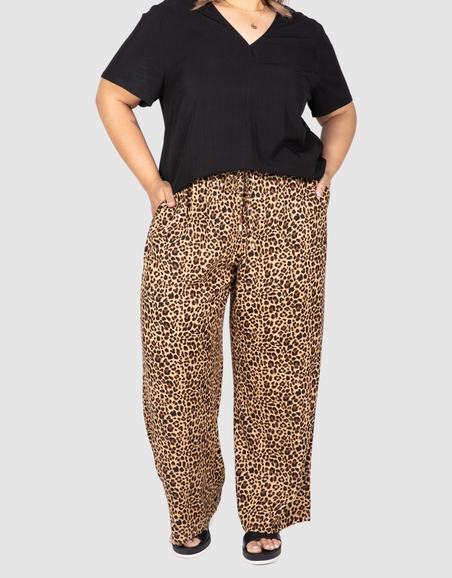 Love Your Wardrobe - Khloe Animal Print Pants