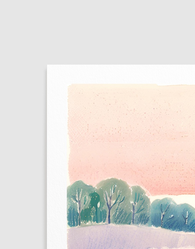 Olive et Oriel - Landscape In Pastel by Ohkimiko Art Print