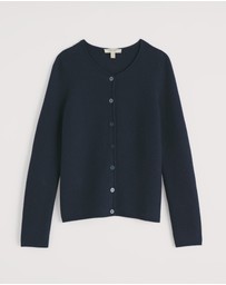 Seasalt - Seasalt Cornwall Navy Makers Jersey Roll Neck Cardigan