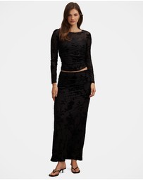 Forever New - Kenzie Mesh Burn Out Skirt