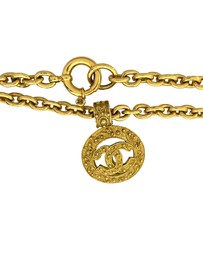 Pre-Loved by Azura Reborn - Pre-Loved CC Gold Plated Medallion Chain Necklace