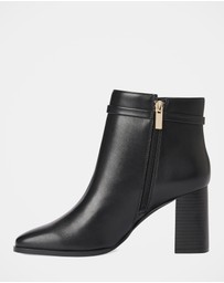 Forever New - Rosanna Hardware Trim Heeled Ankle Boots