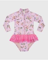 Aqua Blu Kids - Robin Long Sleeve One Piece - Babies
