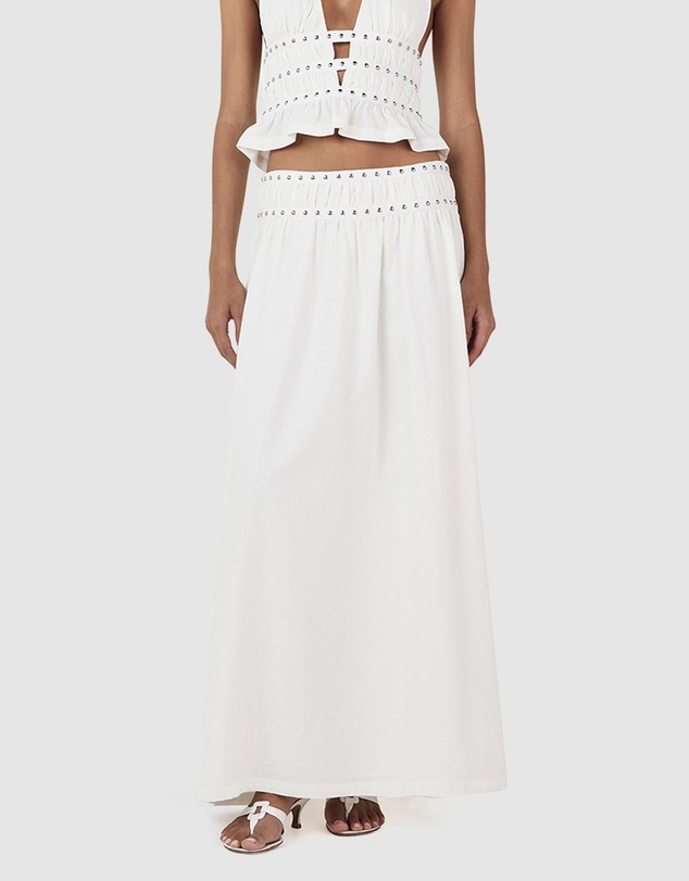 Ownley - Tabby Studed Midi Skirt