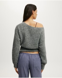 Cotton On Body - Fluffy Off The Shoulder Knit