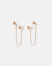 By Charlotte - Dancing in the Wind Chain Earrings
