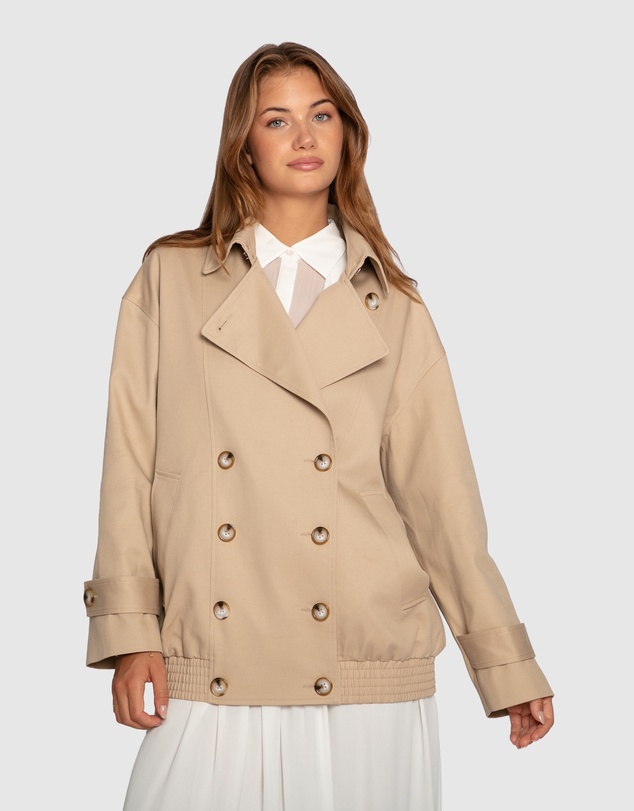 Belle & Bloom - Weekend Trench Bomber Jacket