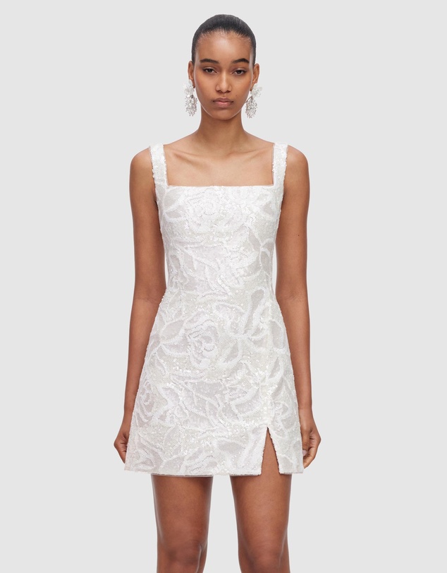 Self Portrait - Sequin Lace Mini Dress