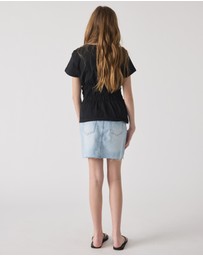 Decjuba Kids - Smocked Detail Tee - Kids-Teens