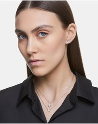 Swarovski - Stilla pendant, Round cut, White, Rhodium plated