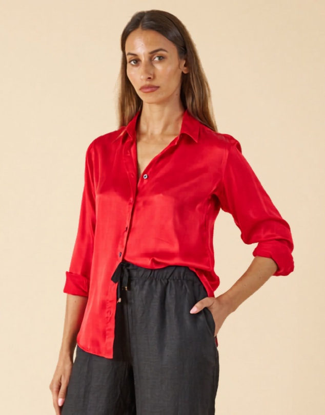 CAMIXA - Satin Silk Shirt