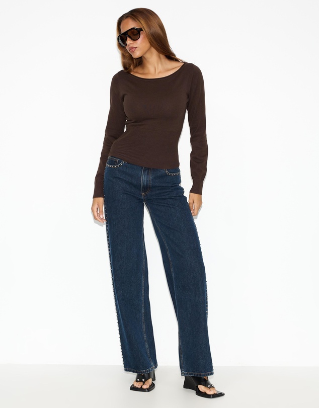Dazie - Angel Knitted Long Sleeve Top