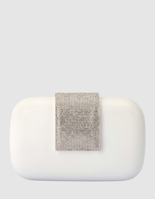 Olga Berg - Selene Crystal Tab Clutch