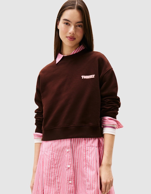 Tommy Jeans - Relax Crop TJ Bubble Crew Sweat