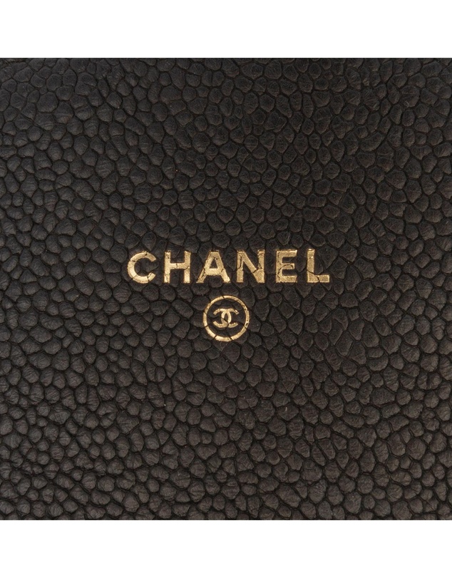 Chanel - Pre-Loved Paris-Cuba Square Quilted Caviar Thread Around Wallet On Chain