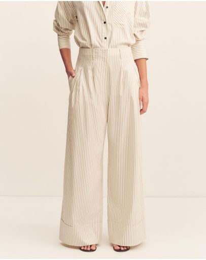 Blanc Pinstripe