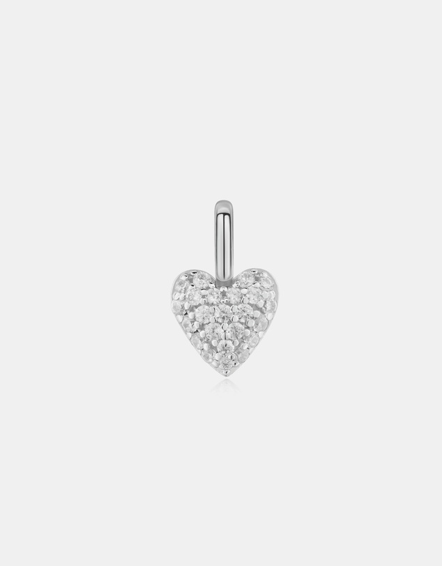 Ania Haie - Silver Heart Pave Charm