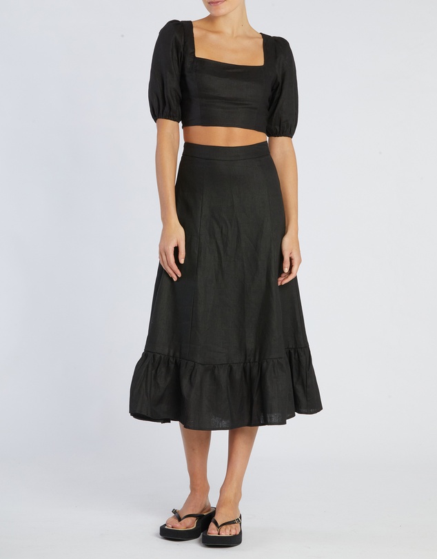 Amelius - Violetta Linen Crop Top