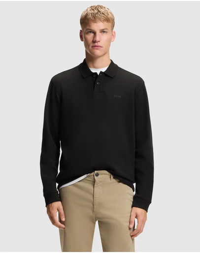 BOSS - Cotton-Blend Polo Shirt With Waffle Structure