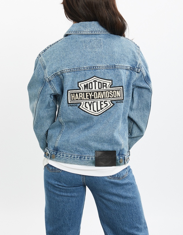 Vintage by The Real Deal - Pre Loved - Vintage Harley Davidson Denim Jacket