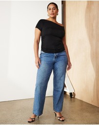 Atmos&Here Curvy - Off Shoulder Tank