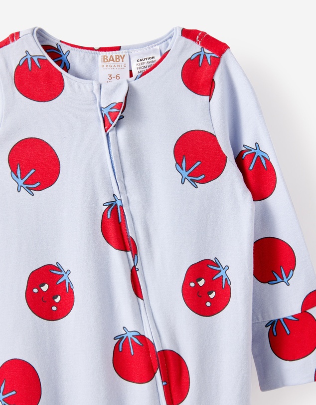 Cotton On Kids - Growie Long Sleeve Zip Romper