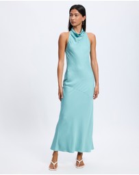& Other Stories - Cowl-Neck Satin Midi Dress