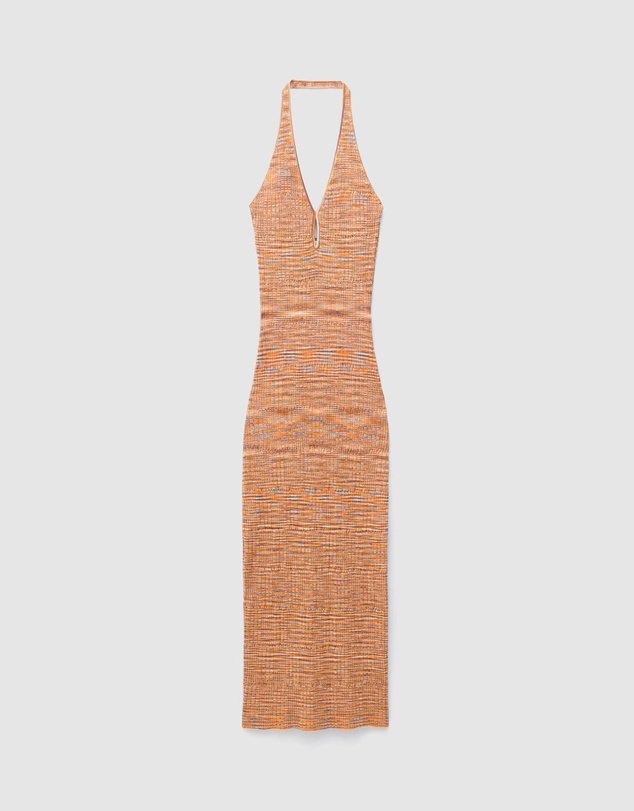 & Other Stories - Spacedye Halterneck Midi Dress