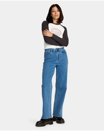 Volcom - Womens Stoned Boyfriend Hirise Denim Jeans