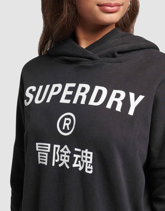 Superdry - Code Core Sport Crop Box Hoodie