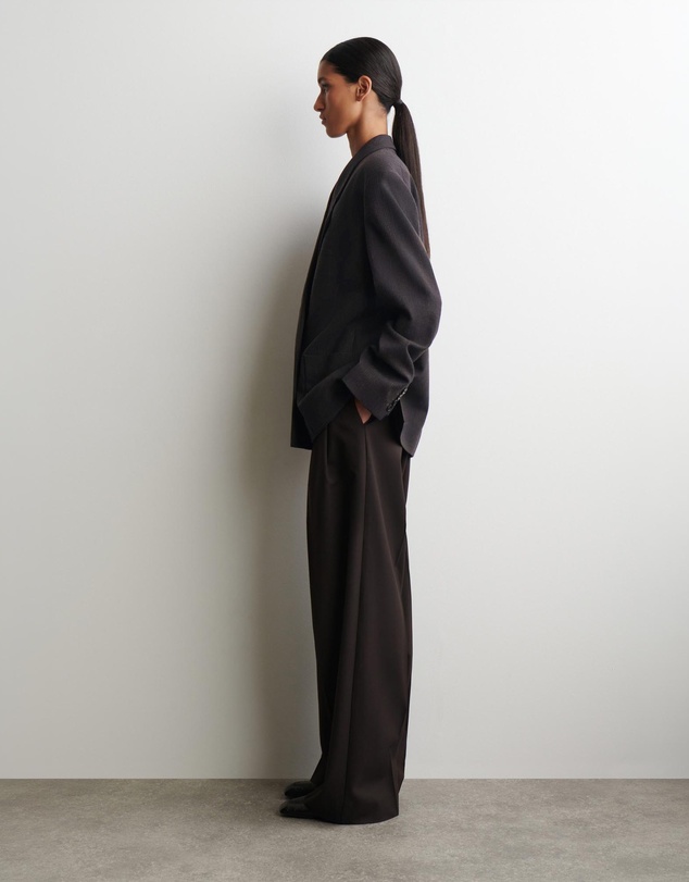 COS - Checked Double-Breasted Blazer