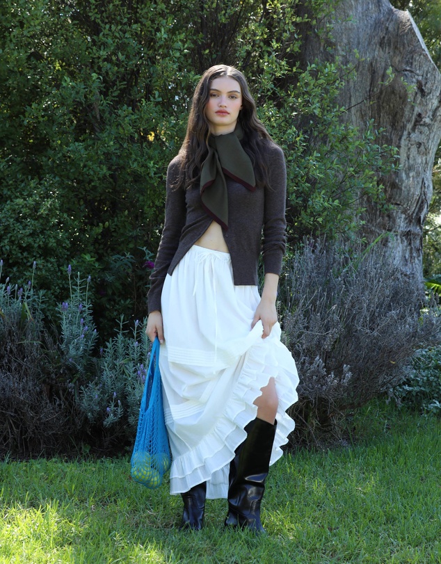 AERE - Isha Wool Cashmere Blend Cardigan