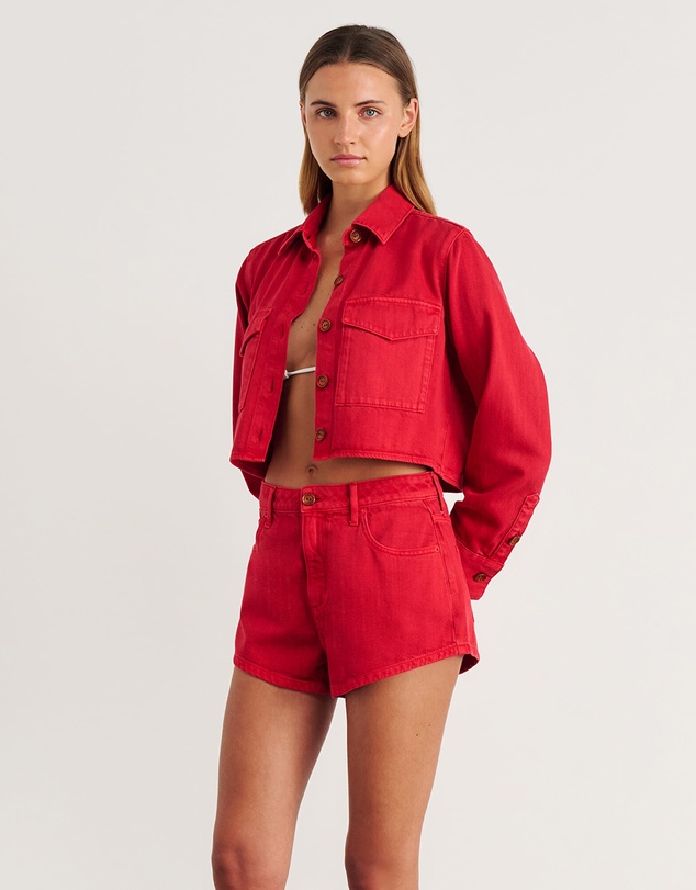 Jag - Nfw Garment Dye Crop Shirt