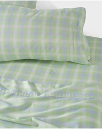 Linen House - Sunrise Check Sheet Set