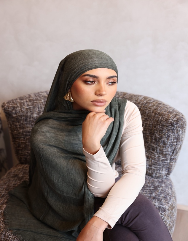 Mod Squad - Textured Hijab- Forest