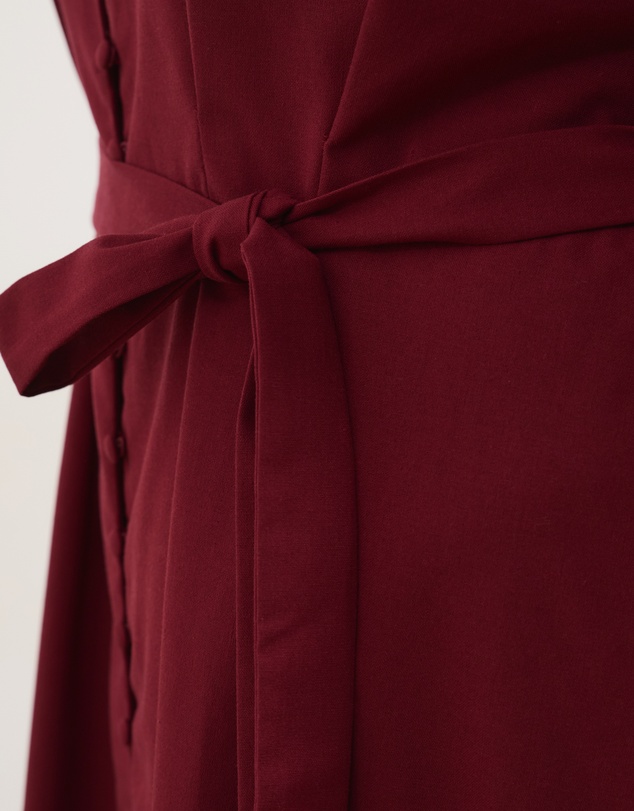 Atmos&Here Curvy - Audrey Fitted Button Front Midi Dress
