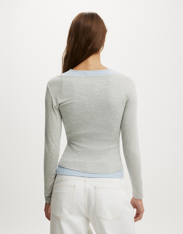 Cotton On - Morgan Layered Long Sleeve Top