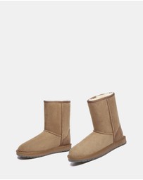 EVERAU - Australian Shepherd Ugg Short Classic Sheepskin Upper UGG Boots
