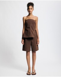 Lover - Vesper Suede Look Shorts